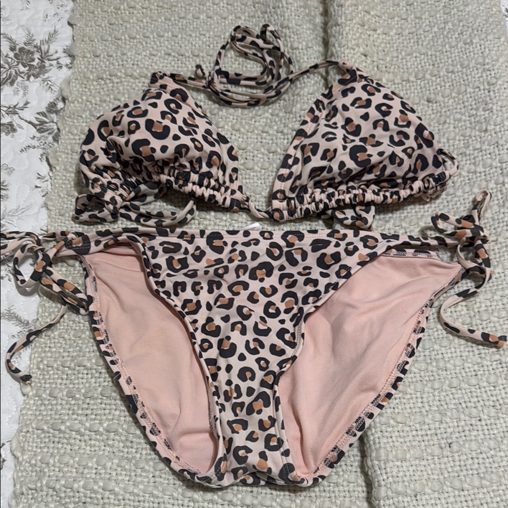 Leopard Print Bikini Set